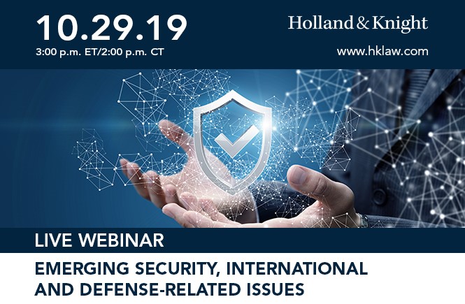 Emerging Security, International and Defense-Related Issues Webinar