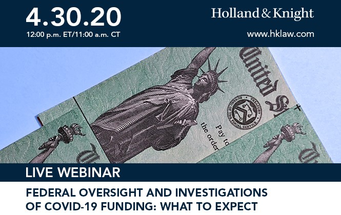 Federal Oversight and Investigations Webinar Thumbnail