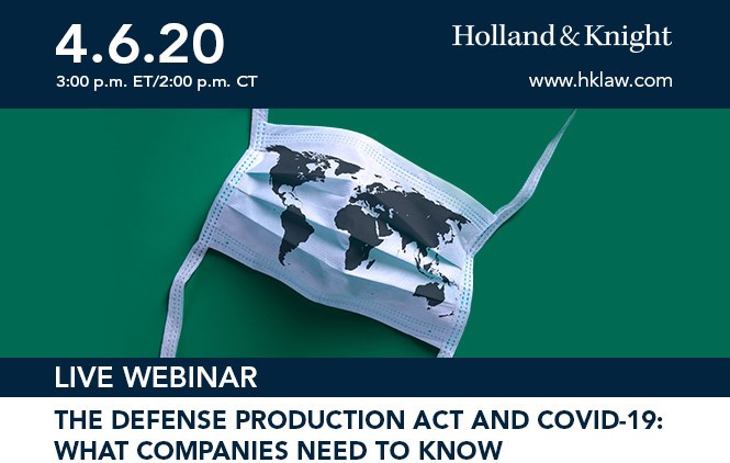 The Defense Production Act and COVID19