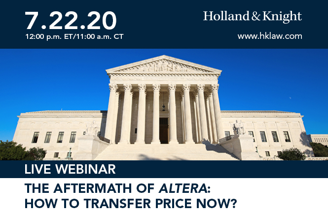 The Aftermath of Altera: How to Transfer Price Now? Webinar