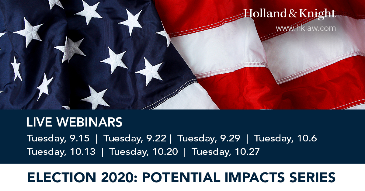 Election 2020: Potential Impacts Series - Transportation & Infrastructure