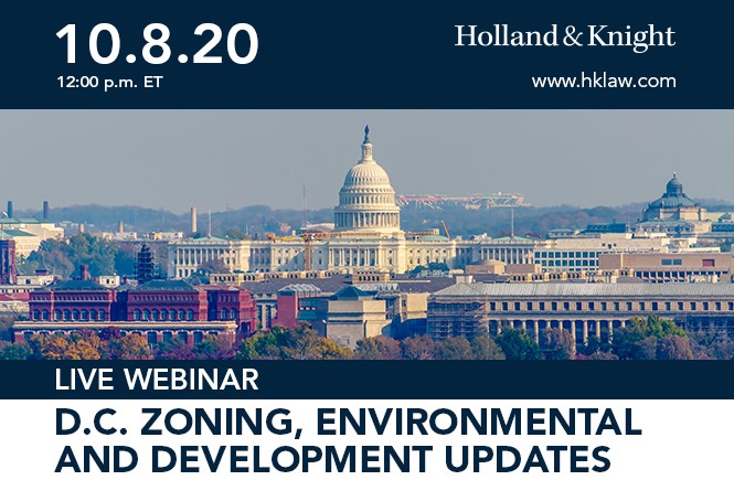 D.C. Zoning, Environmental and Development Updates Webinar