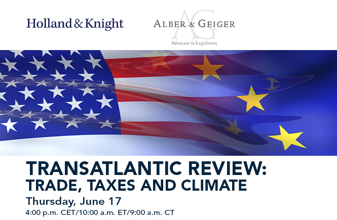Transatlantic Review: Trade, Taxes and Climate