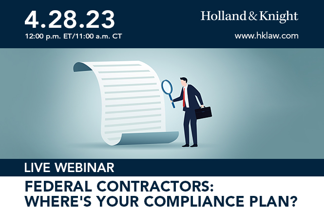 Federal Contractors: Where's Your Compliance Plan