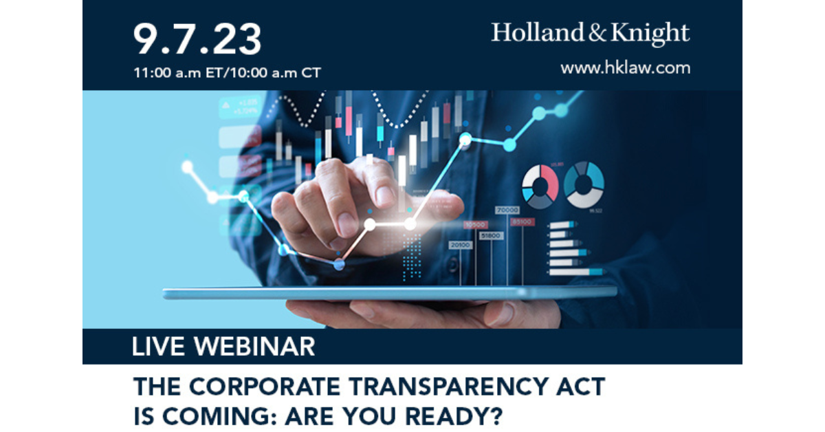 The Corporate Transparency Act is Coming: Are You Ready? | Events ...