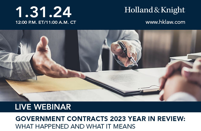 Government Contracts 2023 Year in Review: What Happened and What It Means
