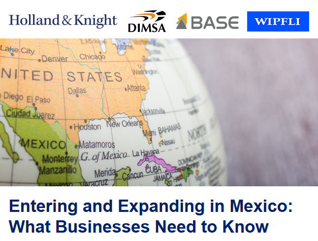 Map of United States and Mexico