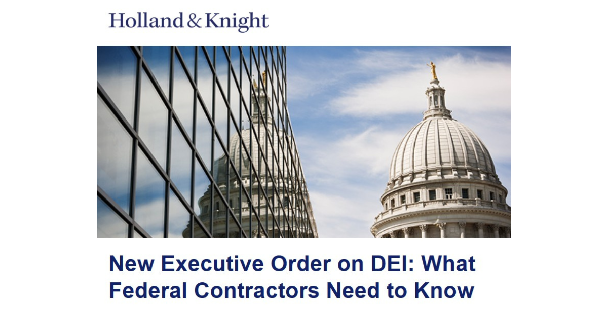 New Executive Order on DEI: What Federal Contractors Need to Know