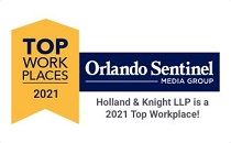 Top Workplaces 2021, Orlando Sentinel Badge