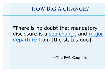 Federal Government Contracting - Mandatory Disclosure & Compliance Requirements