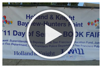 Holland & Knight Participates in Sixth Annual Bayview-Hunters Point 9/11 Day of Service Book Fair
