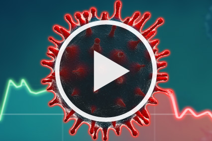 Coronavirus with Play Button