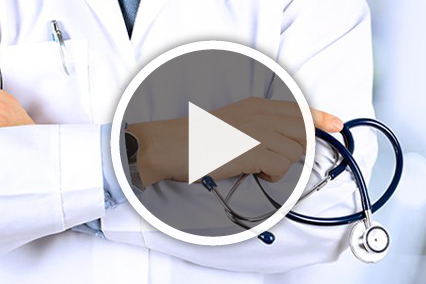 Doctor holding stethescope