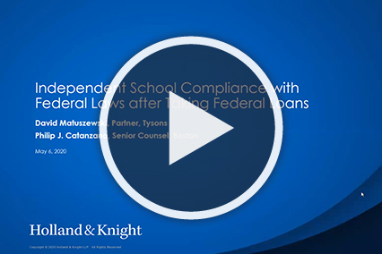 Independent School Compliance image with play button