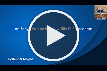 Title IX Webinar with Play Button