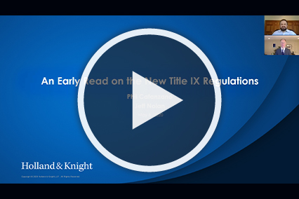 Title IX Webinar with Play Button