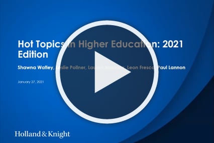 Hot Topics in Higher Education