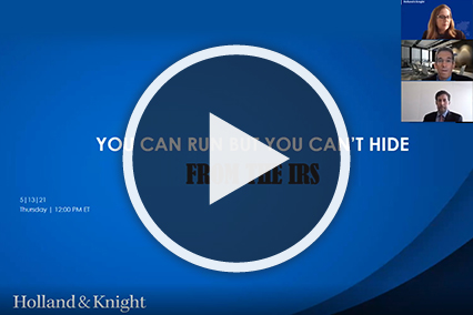 You Can Run But You Can't Hide from the IRS Opening Slide