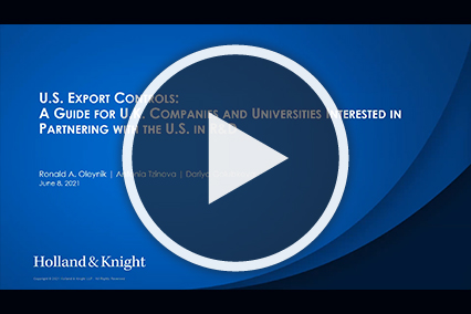 Demystifying U.S. Export Control Regulations for Dual-Use Technologies