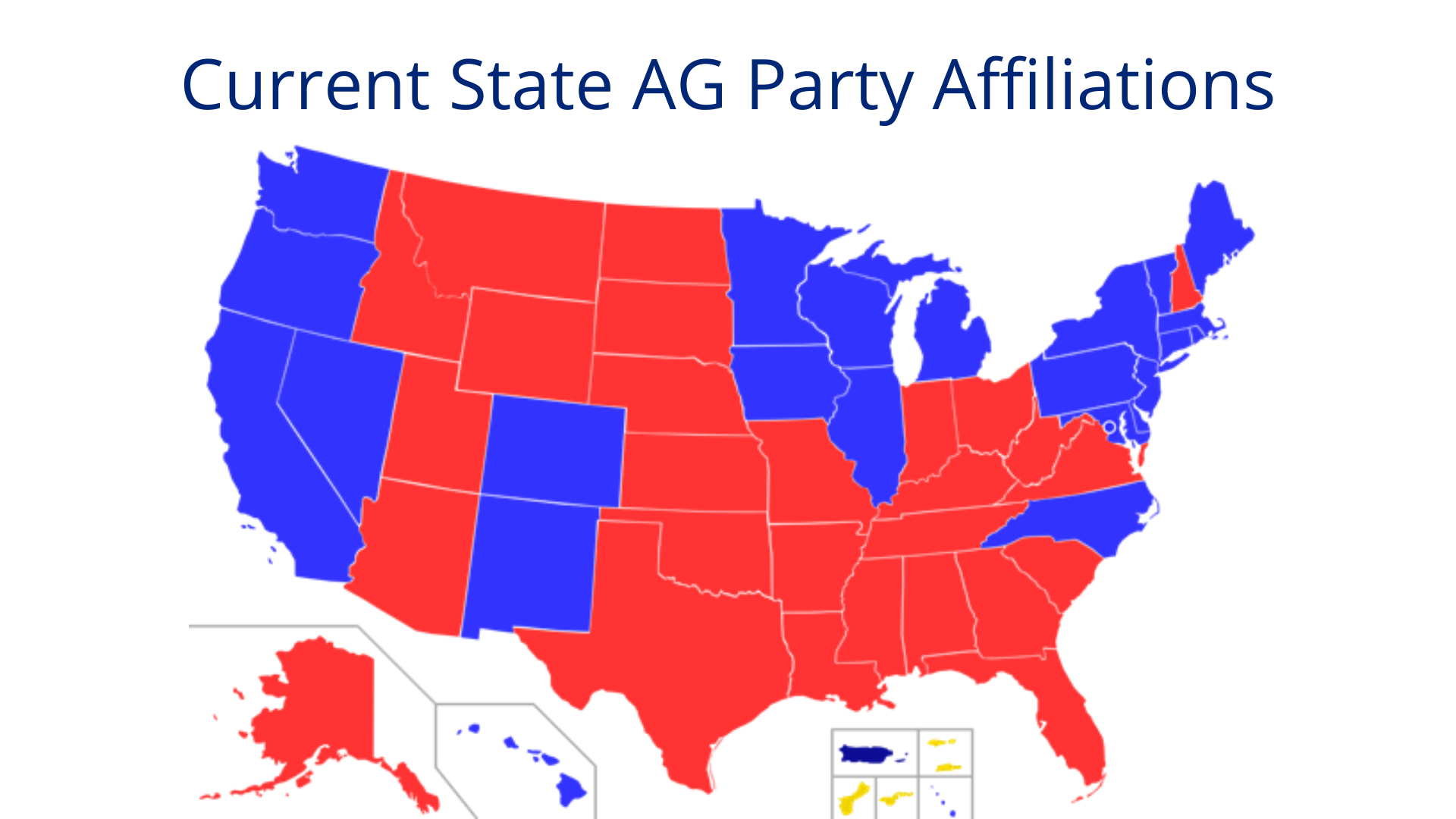Current State Attorneys General Party Affiliation