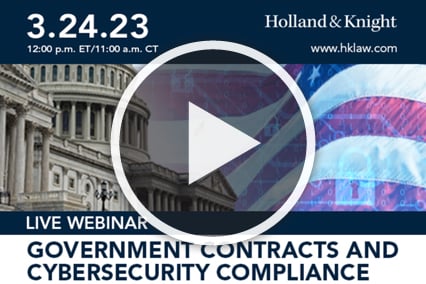 Government Contracts and Cybersecurity Compliance Still