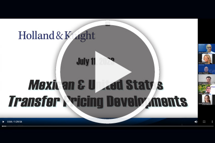 Mexican and United States Transfer Pricing Developments