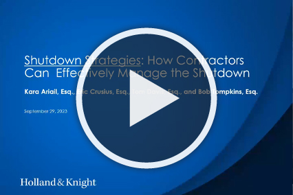 How Contractors Can Manage the Imminent Government Shutdown