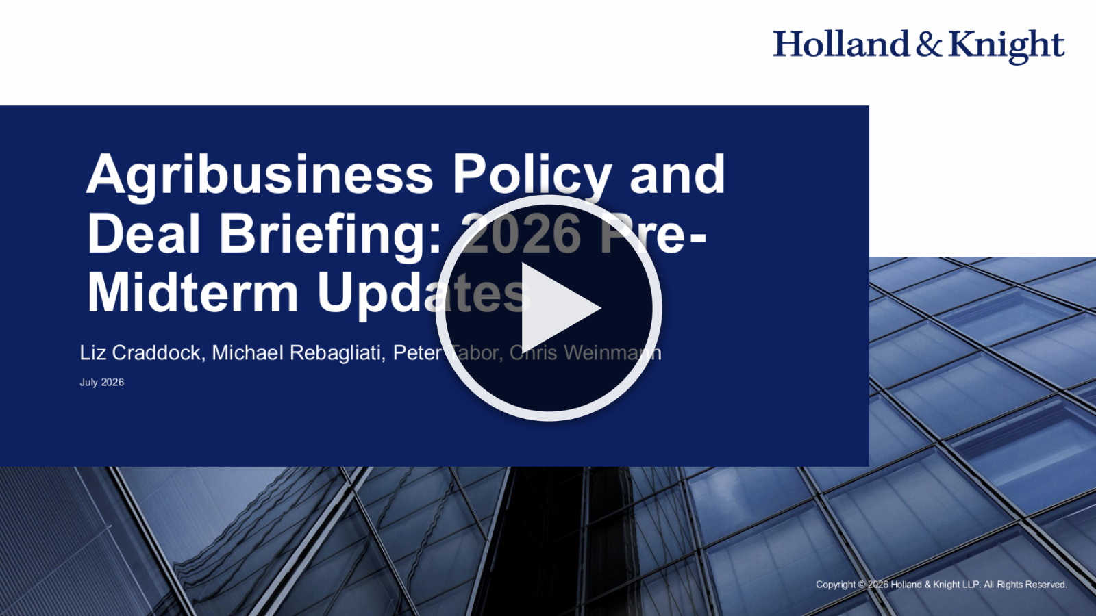 Agribusiness Briefing
