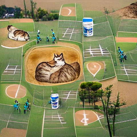 Baseball and cats