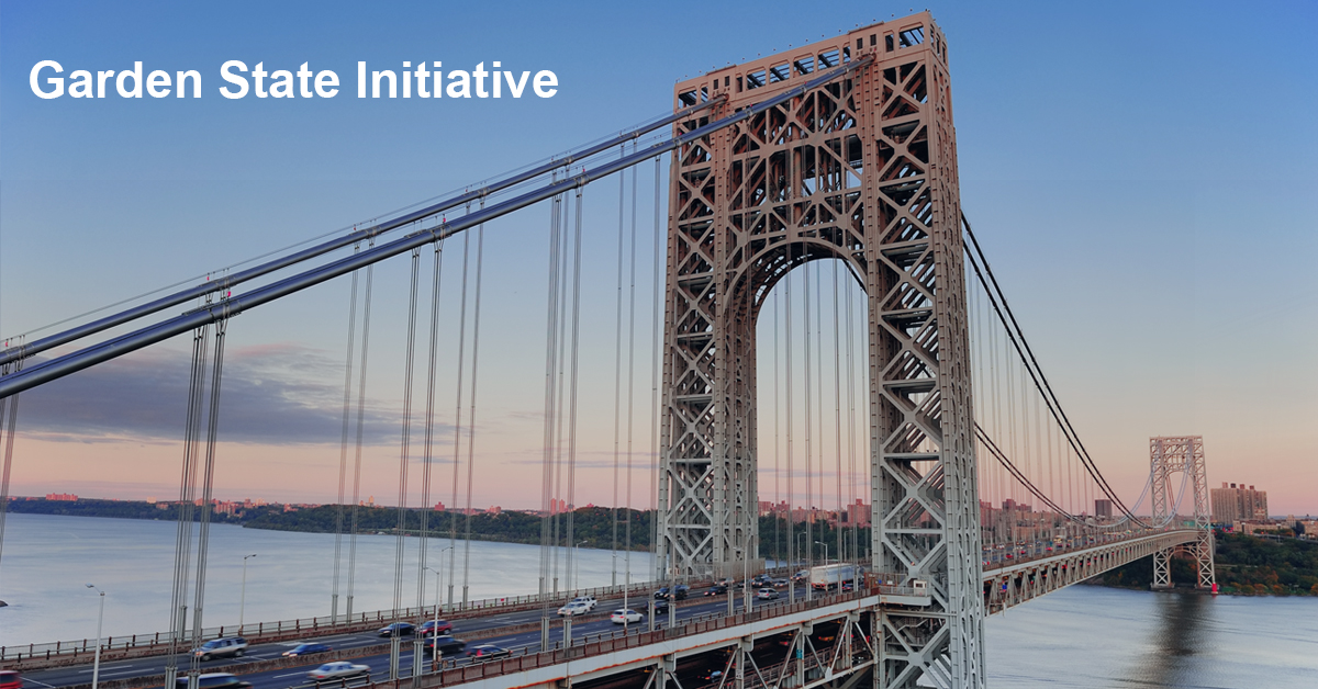 Suspension bridge over river