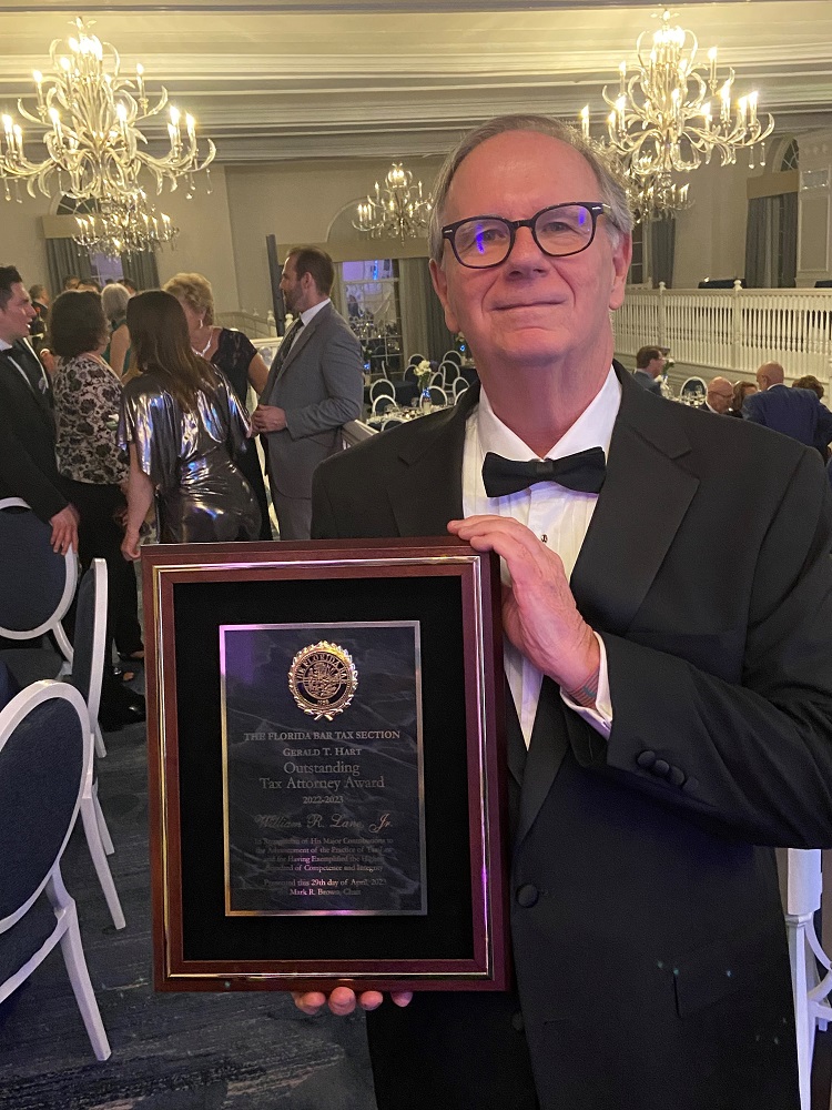 The Florida Bar Names Holland & Knight Partner William R. Lane, Jr. Outstanding Tax Attorney of the Year