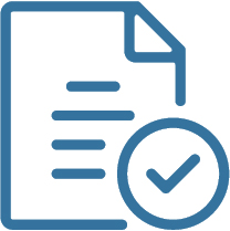 Paper with check mark vector