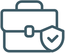 Brief case with check mark vector