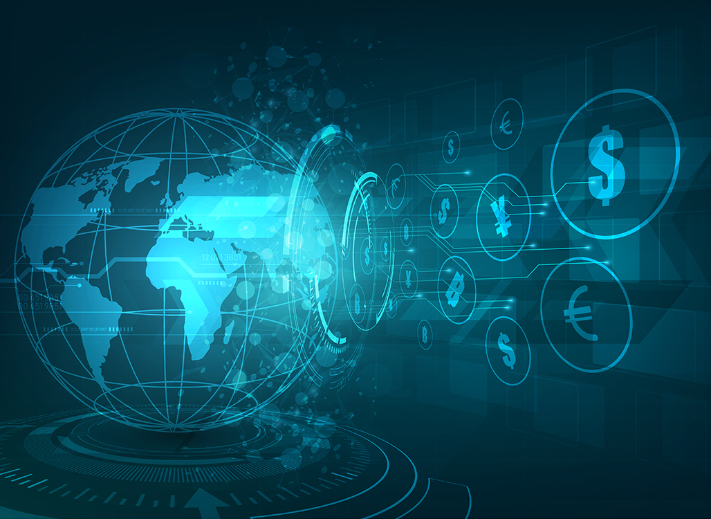 International Tax Practice Globe with Money signs