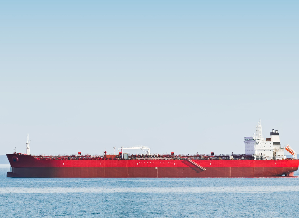 Red Cargo Ship