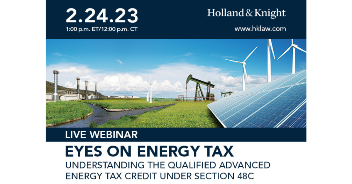 Eyes on Energy Tax Understanding the Qualified Advanced Energy Tax