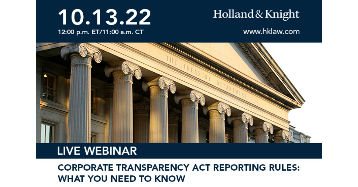Corporate Transparency Act Reporting Rules What You Need to Know